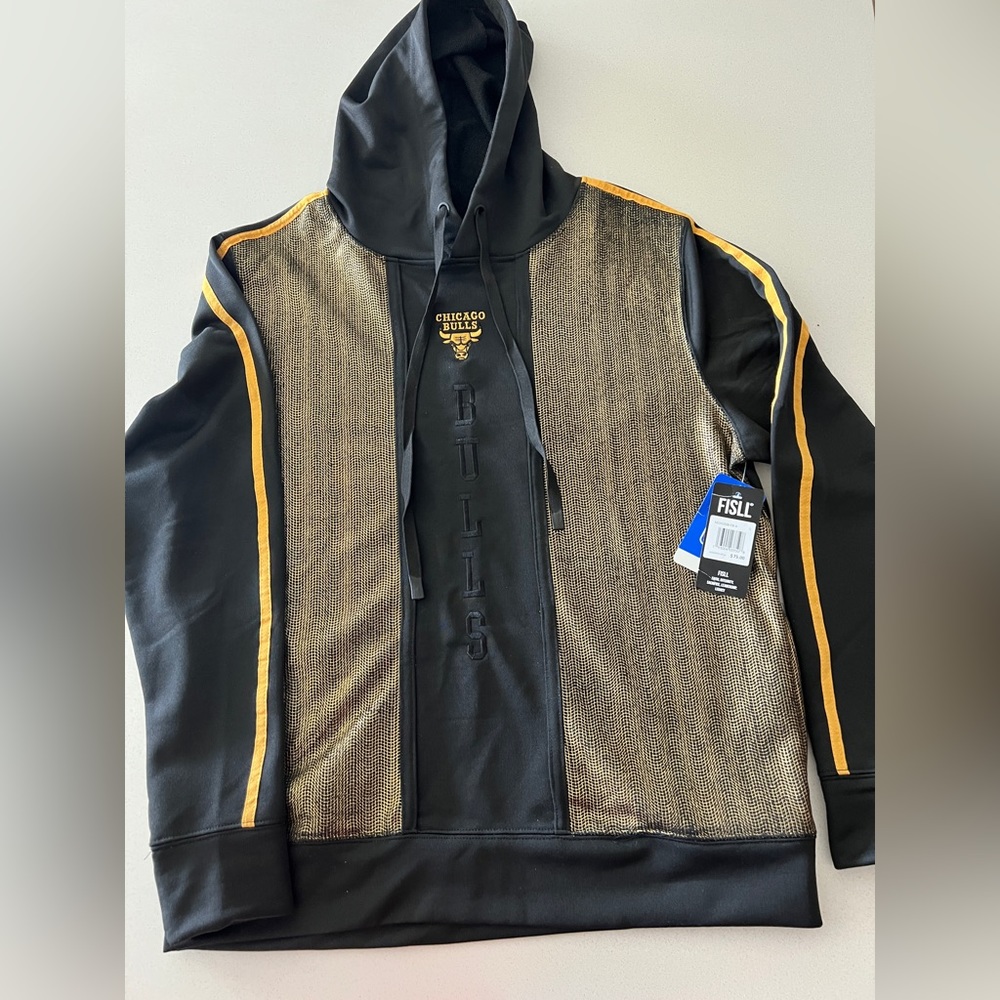 Men’s large black and gold pullover sweater